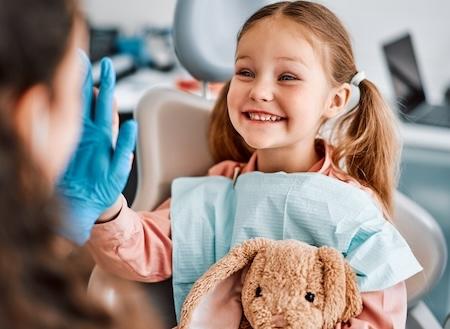 children's dentistry mccrae | girl at dentist